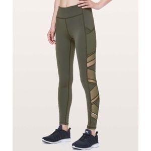 LULULEMON. Speed Up Tight. Olive. Size 4.